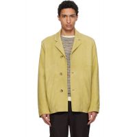 Paul Smith Tan Nubuck Leather Jacket 261260M181006