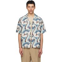 Paul Smith Multicolor Swan Print S/S Regular Fit Shirt 261260M192006