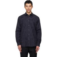 Paul Smith Black Swan Jacquard Cotton Shirt 261260M192015
