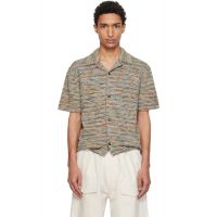 Paul Smith Multicolor Signature Stripe Knitted Cotton Shirt 261260M192033
