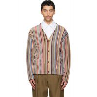 Paul Smith Multicolor Signature Stripe Merino Wool-Blend Cardigan 261260M200000