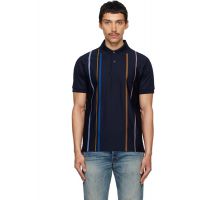 Paul Smith Navy Stripe Cotton Polo 261260M212019