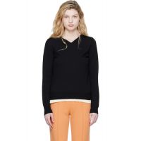High Sport Black Billie Vneck Sweater 261278F100001