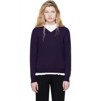 High Sport Purple Billie Vneck Sweater 261278F100002