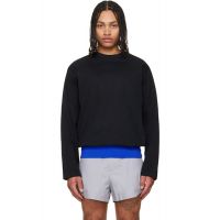 LII Black Contrast Waistband T-shirt 261284M213005