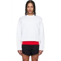 LII White Contrast Waistband T-shirt 261284M213006