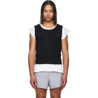 LII Black & White Tank-Layer T-shirt 261284M213009