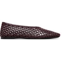 Proenza Schouler Brown Tee Perforated Ballerina Flats 261288F118001