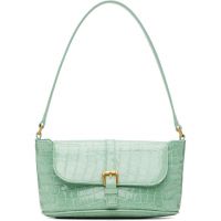 BY FAR Green Croco Miranda Baguette Bag 261289F048005