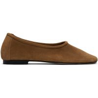 BY FAR Tan Prudence Ballerina Flats 261289F118000