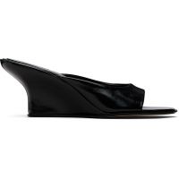BY FAR Black Caroo Heeled Sandals 261289F125000