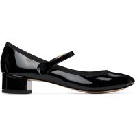 Repetto Black Rose Mary Jane Heels 261296F122046
