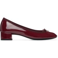 Repetto Burgundy Camille Rubber-Sole Heels 261296F122068