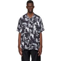 Vowels Black Printed Still Shirt 261326M192008