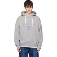 Vowels Gray Faded Collegiate Hoodie 261326M202002