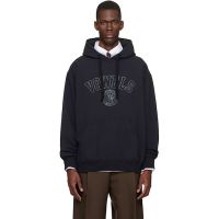 Vowels Black Faded Collegiate Hoodie 261326M202003