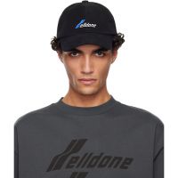 We11done Black WD Logo Cap 261327M139009