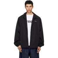 We11done Black Logo Coach Jacket 261327M180000