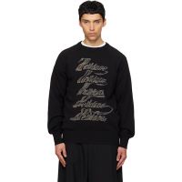 Black WE11DONE Multi-Logo Sweater 261327M201002