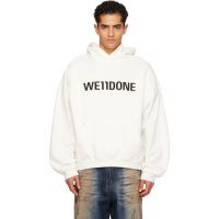 White WE11DONE Hoodie 261327M202003