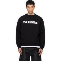 Black WE11DONE Sweatshirt 261327M204001
