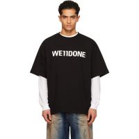 Black WE11DONE T-shirt 261327M213004