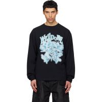 We11done Black Angel Rock Long-Sleeved T-shirt 261327M213005