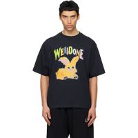 We11done Navy Bunny T-shirt 261327M213011
