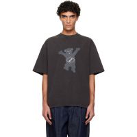 We11done Gray Teddy Logo T-shirt 261327M213036