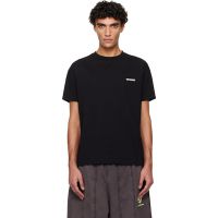 We11done Black Mini Logo T-shirt 261327M213040