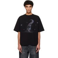 We11done Black Teddy Hearts T-shirt 261327M213041