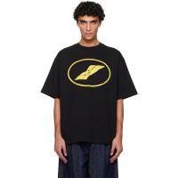 We11done Black Smile Logo T-shirt 261327M213045