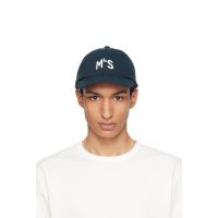Merz b. Schwanen Navy MbS Logo Cotton Twill Cap 261328M139000