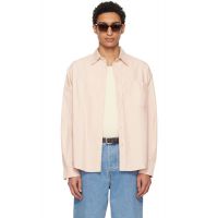 Merz b. Schwanen Pink Button-Down Cotton Oxford Long Sleeve Shirt 261328M192006
