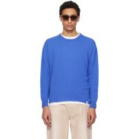 Merz b. Schwanen Blue Lightweight Merino Wool-Cashmere-Silk Sweater 261328M201001