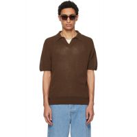 Merz b. Schwanen Brown Cotton Short Sleeve Polo 261328M212001