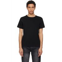 Merz b. Schwanen Black 215 Loopwheeled Classic Fit T-shirt 261328M213005