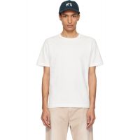 Merz b. Schwanen White 2M15 Mid-Century Machine Refined Fit T-shirt 261328M213006