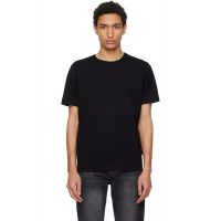 Merz b. Schwanen Black 2M15 Mid-Century Machine Refined Fit T-Shirt 261328M213007