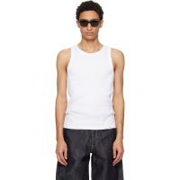 Merz b. Schwanen White Iconic Ribbed Cotton Tank Top 261328M214001