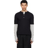 CARRER Black Dorven Henley 261329M211001