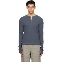 CARRER Navy Lis Classic Henley 261329M211003