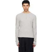 CARRER SSENSE Exclusive Gray Lis Henley 261329M211005