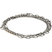 Title of work Multi Wrap Mixed Chain Convertible Bracelet 261330M142009