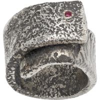 Title of work Fold Over Ruby Ring 261330M147008