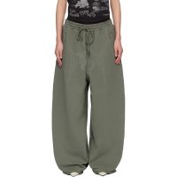 LUU DAN Green Raw-Cut Bontan Sweatpants 261331F086006