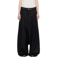 LUU DAN Black Lowline Trousers 261331F087000