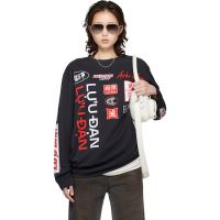 LUU DAN Black Oversized Long Sleeve T-shirt 261331F110010