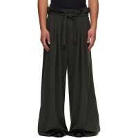 LUU DAN Gray Slacker Maxis Trousers 261331M191005