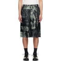 LUU DAN Black Wide Leg Shorts 261331M193003